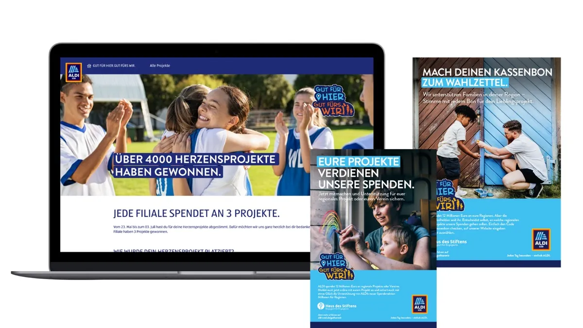 ALDI SÜD: Kampagnenmotiv „Gut für hier. Gut fürs Wir.“
